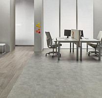 Forbo Allura Material 62523DR7-62523DR5 grigio concrete (50x50 cm) фото 3 | FLOORDEALER